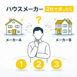 ハウスメーカー2社で迷ったら知っておくべき3つのポイント