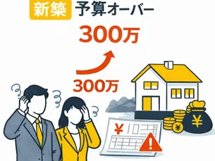 新築で予算オーバー300万!よくある原因と解決策を徹底解説