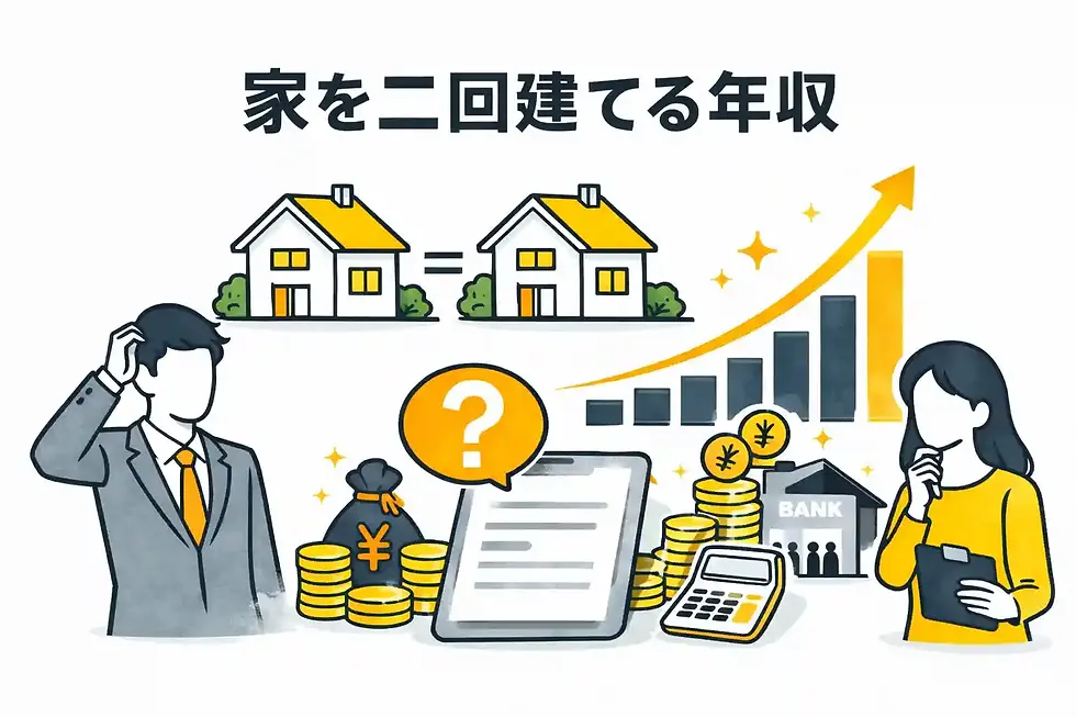 家を二回建てる年収にはどれくらいが必要？リアルなシミュレーション付き