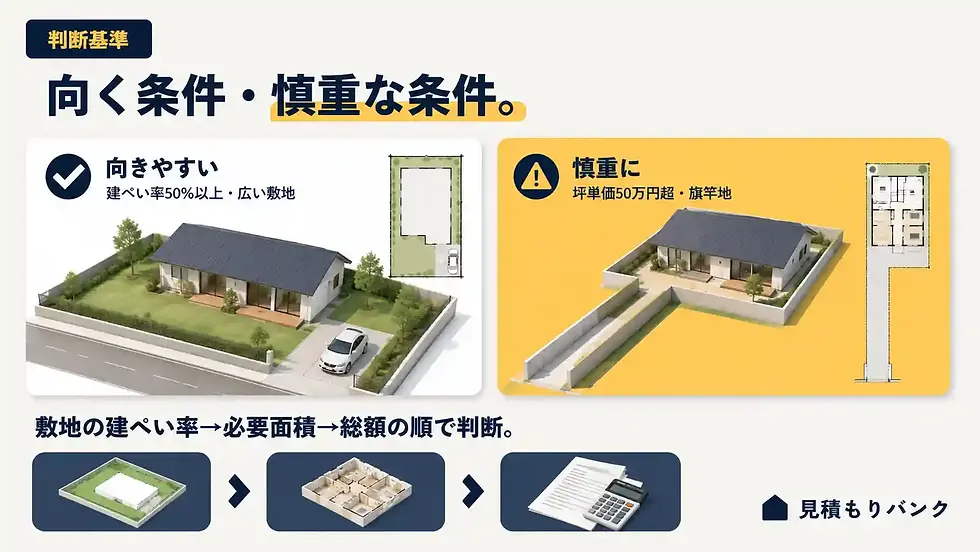 平屋が向く条件と、慎重に検討したい条件