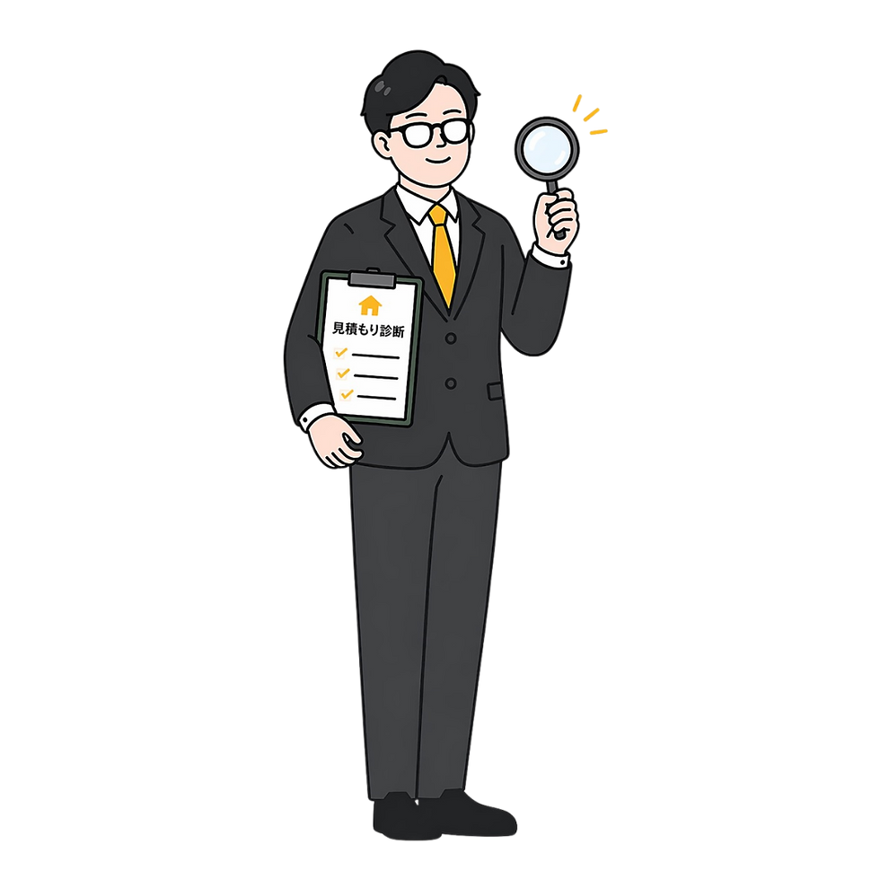 見積もりをチェックする見積もりバンク担当者