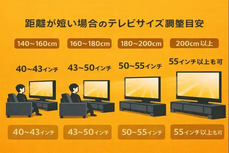 テレビサイズを調整する