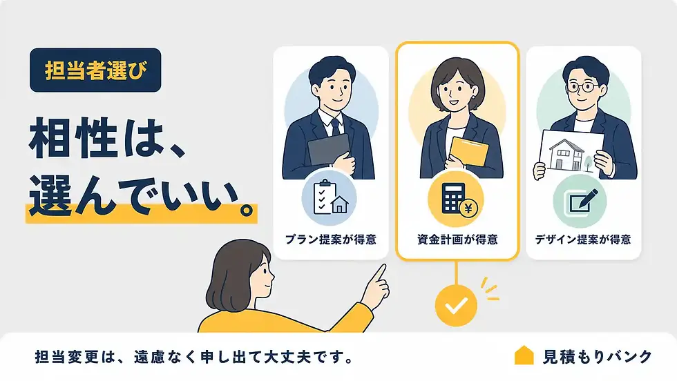 自分に合ったハウスメーカー担当者と出会うために