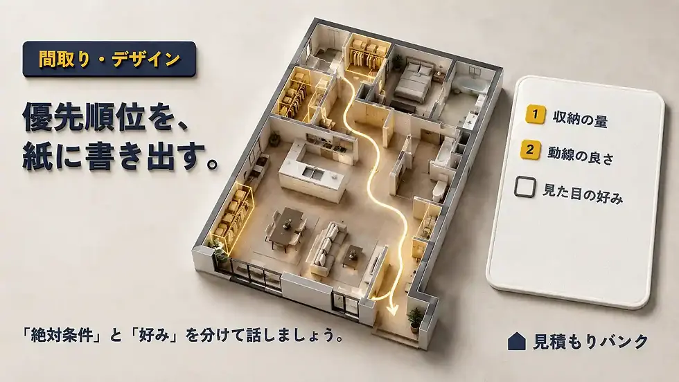 間取り・デザインで意見が割れるときの解決策