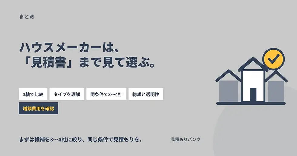 ハウスメーカーは「見積書」まで見て選ぶと後悔しない