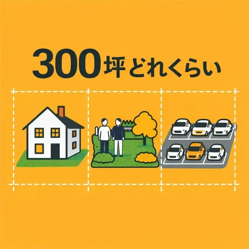 300坪はどれくらいの規模？家・庭・駐車場で考える使い道