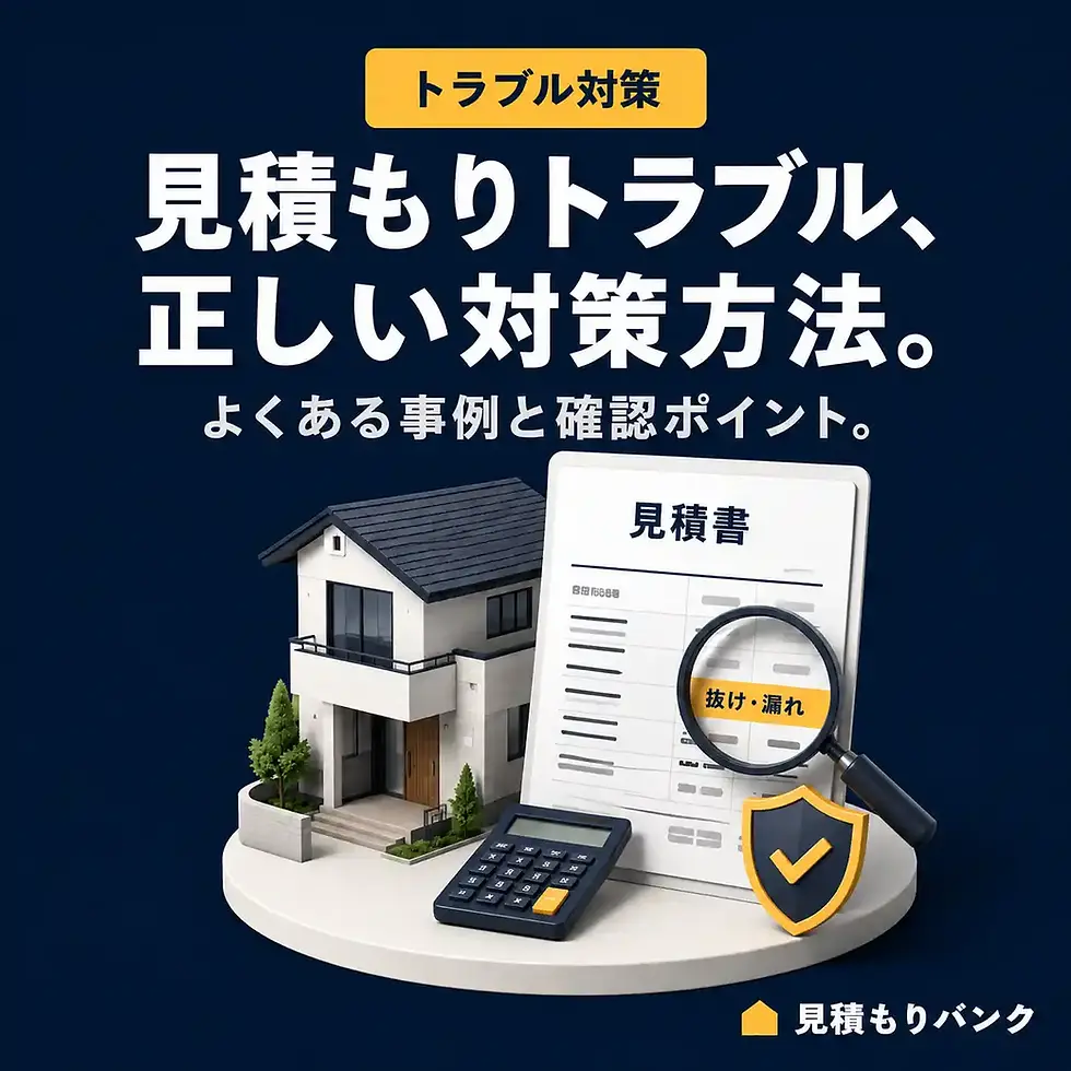 注文住宅の見積もりでよくあるトラブル事例と正しい対策方法