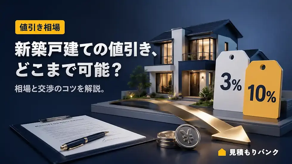 戸建て新築の値引きはどこまで可能?相場と交渉のコツを解説