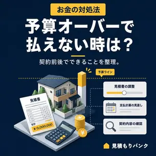 新築で予算オーバーして払えない時の対処法|契約前後でできること