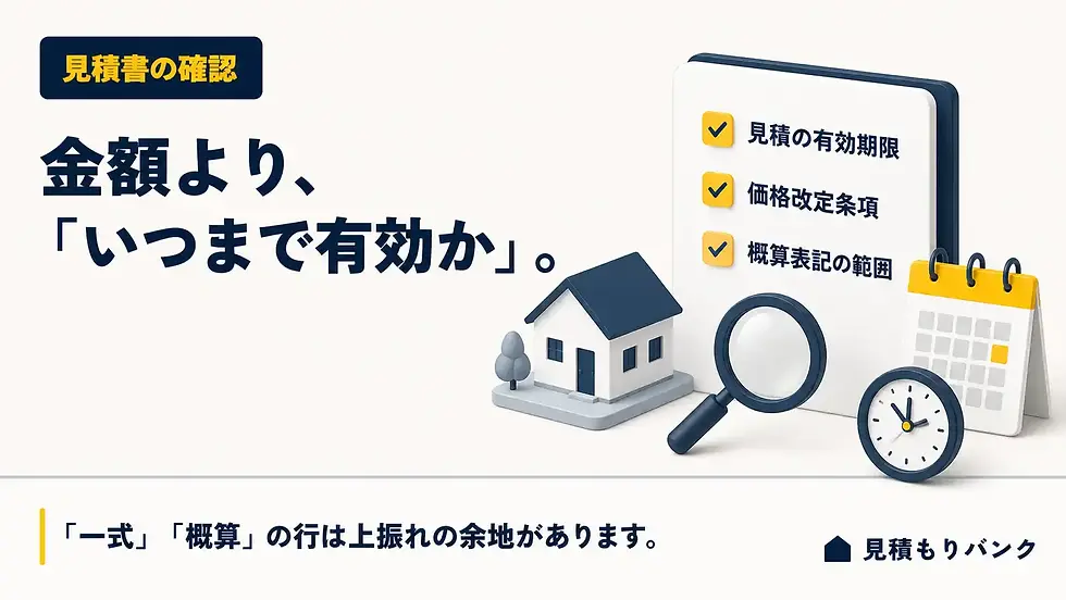 価格が動く局面で、見積書のどこを見るか