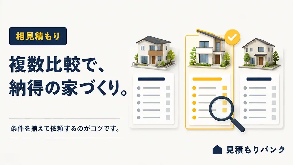 相見積もりと見積もり複数比較で納得の家づくりを