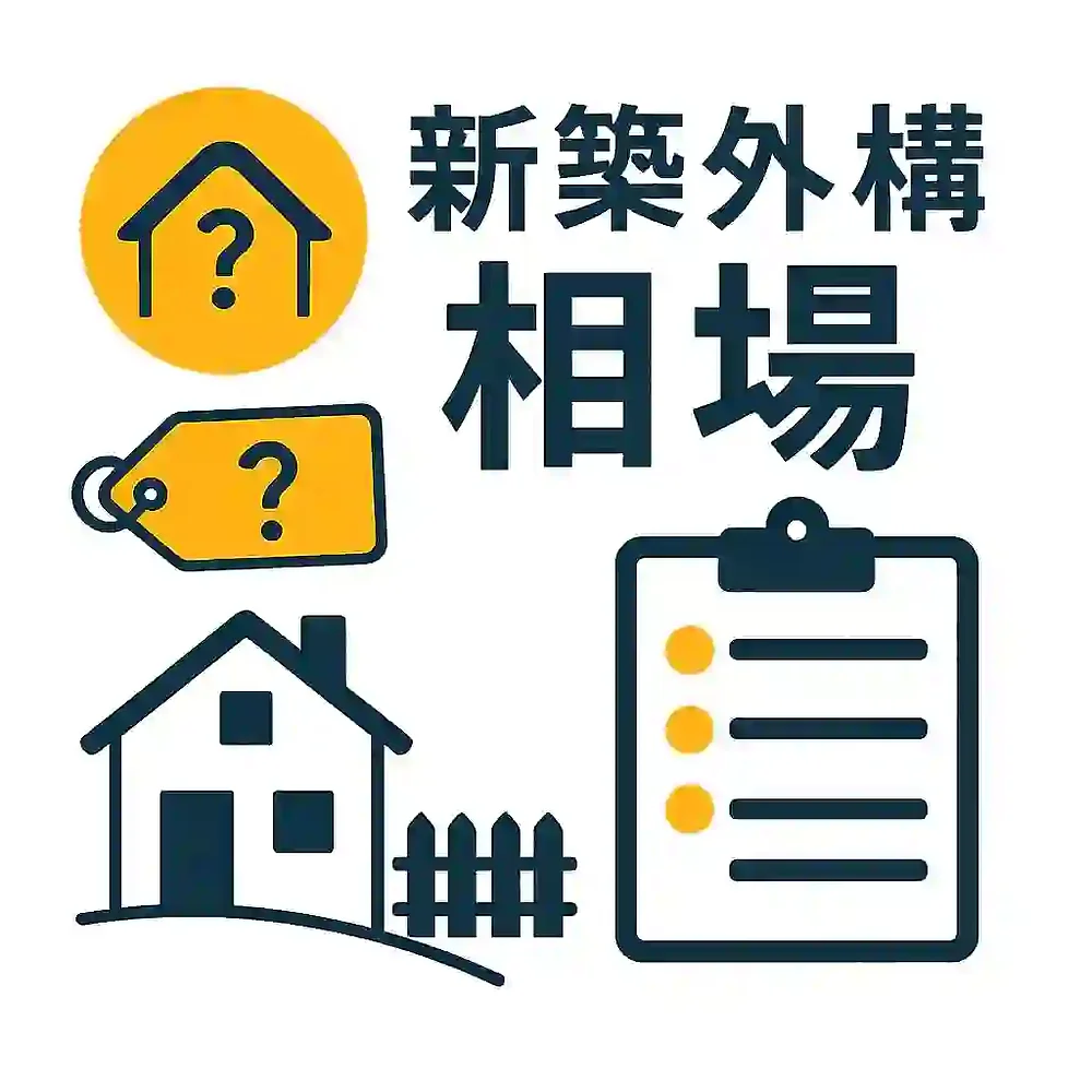 新築外構の相場はいくら？費用内訳と予算を抑えるポイント
