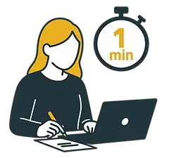 全てオンラインで完結最短1分申込