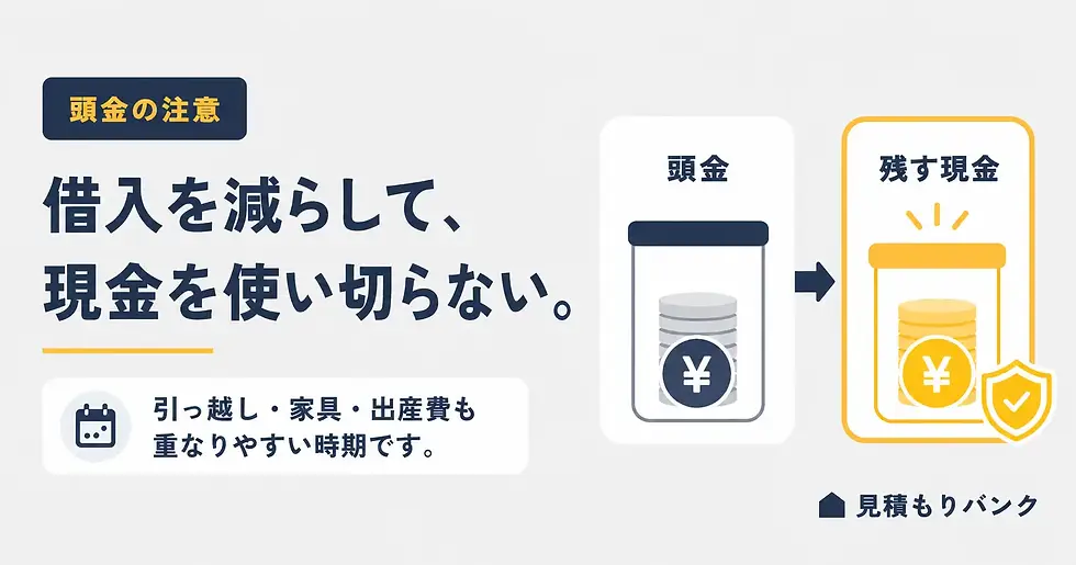 頭金・共働き・返済期間で変わること
