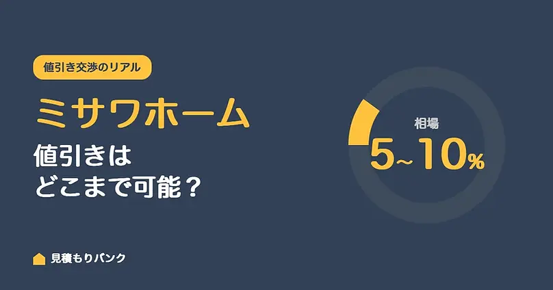ミサワホームの値引きはどこまで可能？相場と交渉の現実を解説