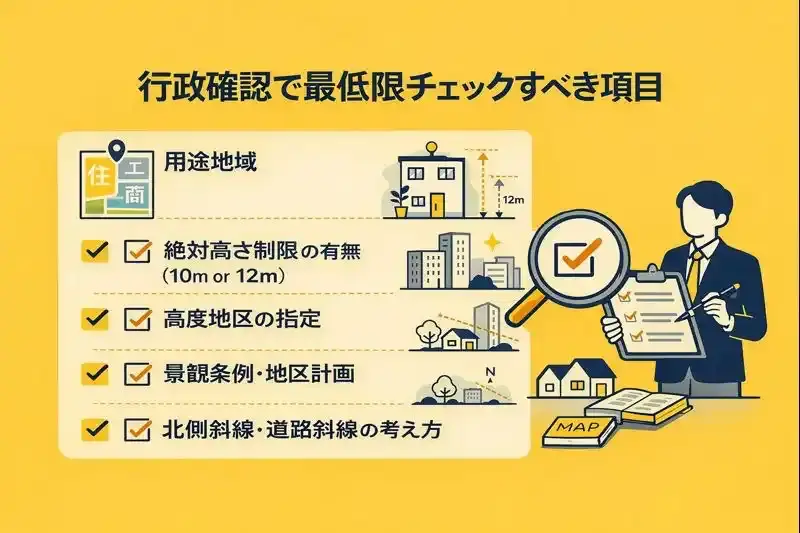 行政確認で最低限チェックすべき項目