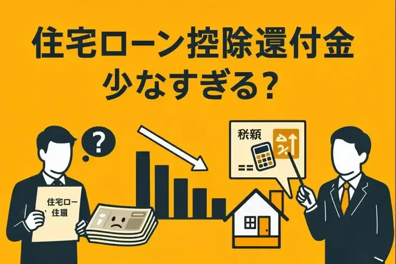住宅ローン控除還付金少なすぎる？金額が伸びない仕組みを解説