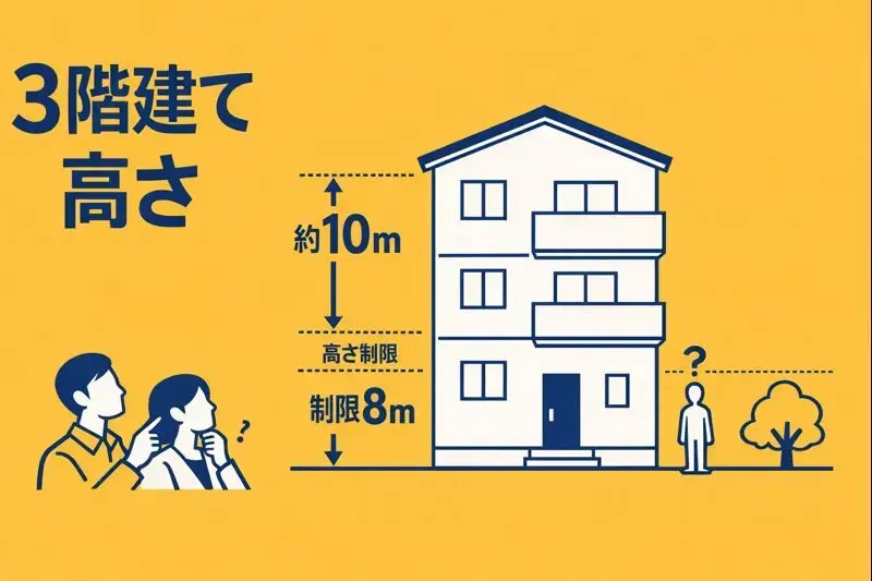 3階建ての高さはどれくらい？実寸と制限を分かりやすく整理