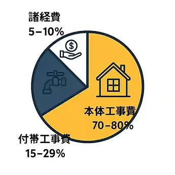 注文住宅の建築費用の内訳