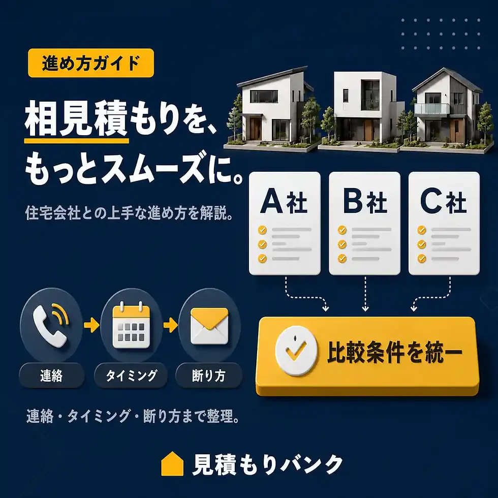 相見積もりをスムーズに進めるには?住宅会社との上手な進め方を解説