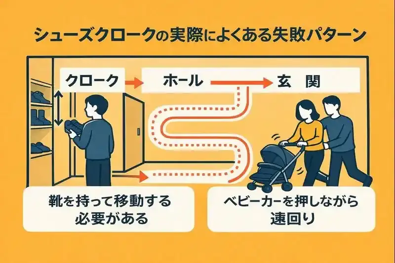 シューズクロークの実際によくある失敗パターン