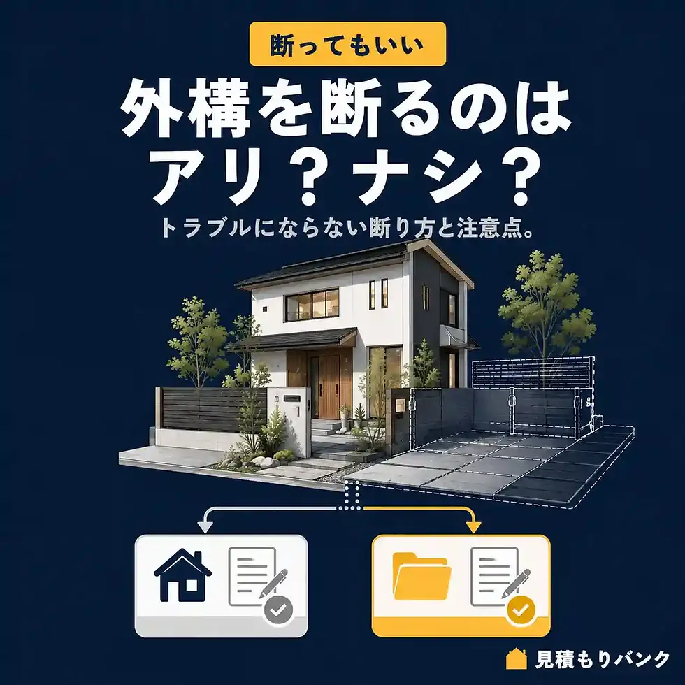 ハウスメーカーの外構を断るのはアリ?トラブルにならない断り方と注意点