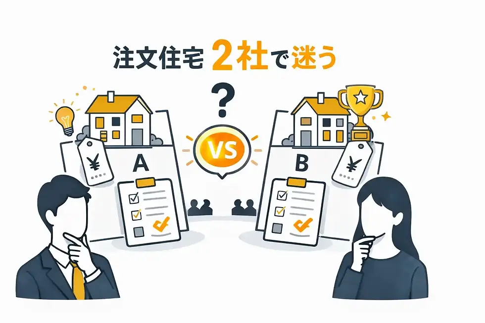 注文住宅で2社で迷うときの決め手は？比較すべきポイントを徹底解説