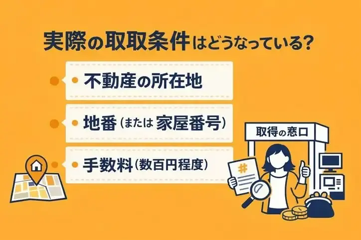 実際の取得条件はどうなっている