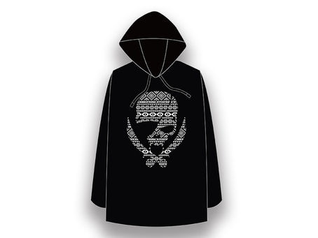 【 Long-Sleeved T-shirt with Hood / Modern Pirates Native Line Skull Design 】Released!!