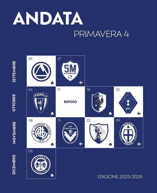 Il vivaio dell'Ospitaletto Franciacorta è pronto all'avventura in Primavera 4: svelato il calendario