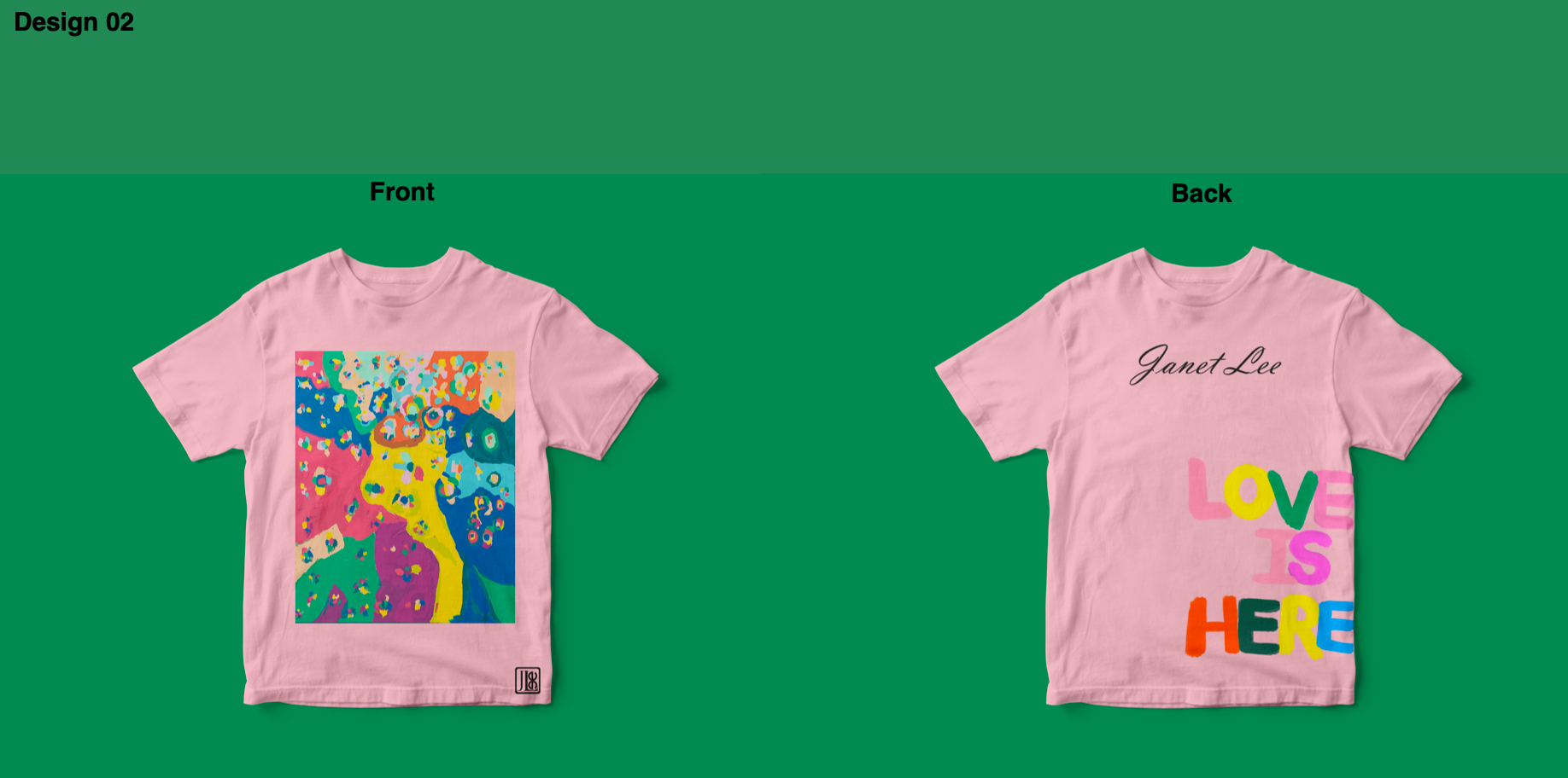 Janet Lee Pink Tee Design