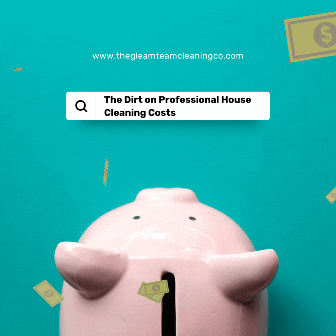 The Gleam Team Cleaning Co piggy bank house cleaning costs