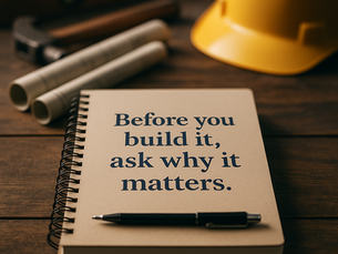 Before You Build It, Ask Why It Matters