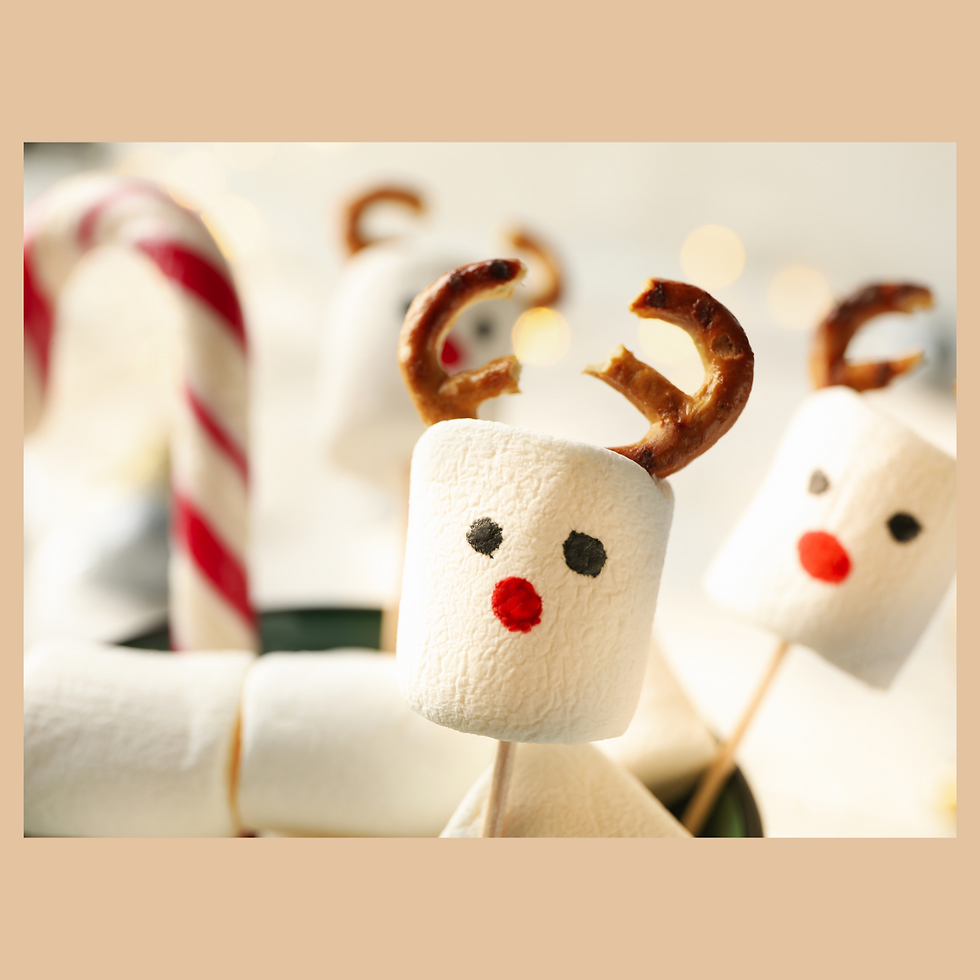 Marshmallow reindeer treats