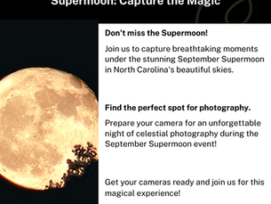 Chasing the September Supermoon: An Aperture Abenteuer for North Carolina Shutterbugs