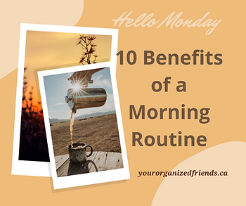 Benefits of a morning routine