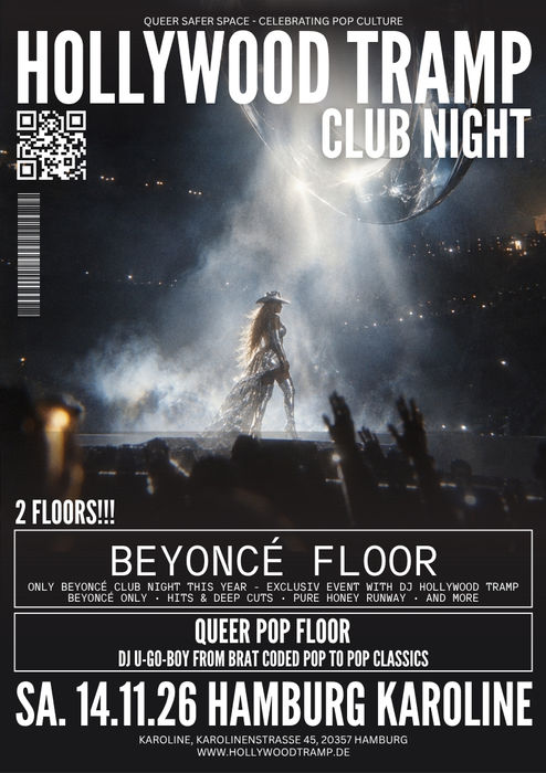 HAMBURG: BEYONCÉ CLUB NIGHT + POP FLOOR!