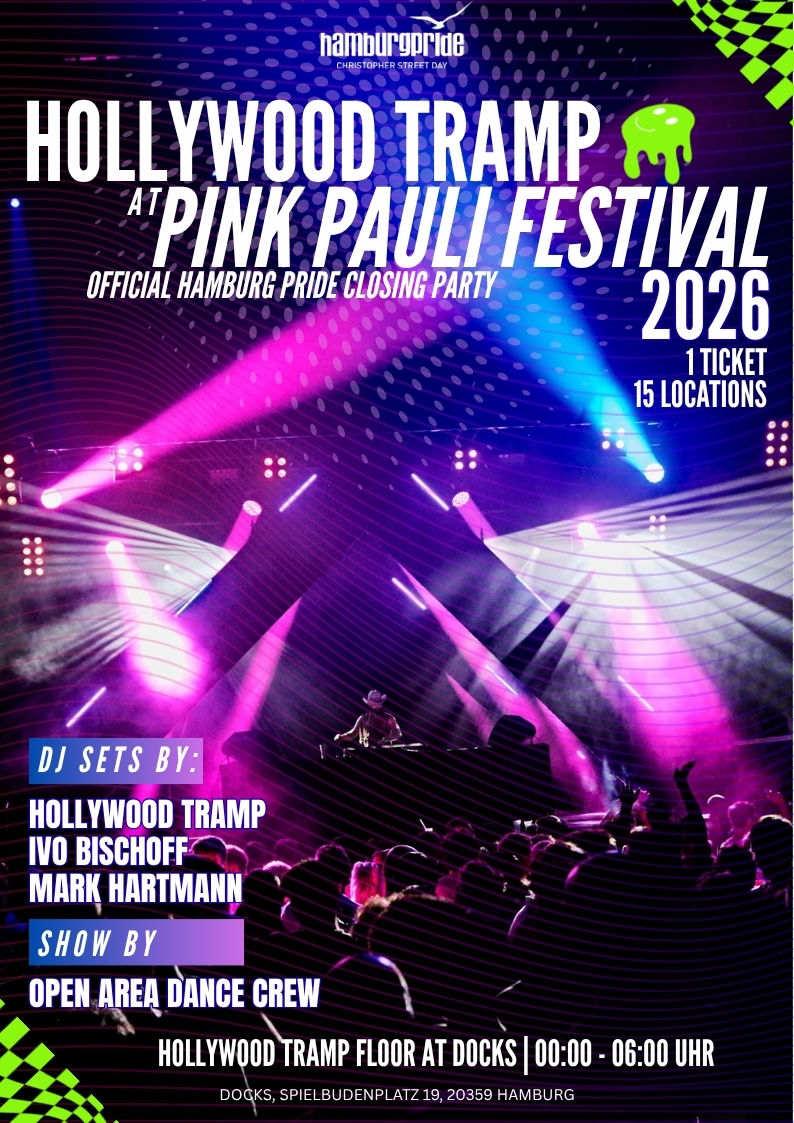 HAMBURG: HOLLYWOOD TRAMP AT PINK PAULI FESTIVAL