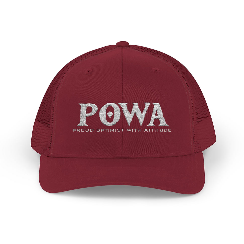 Thumbnail: POWA (Proud Optimist With Attitude) Trucker Hat (WHT)