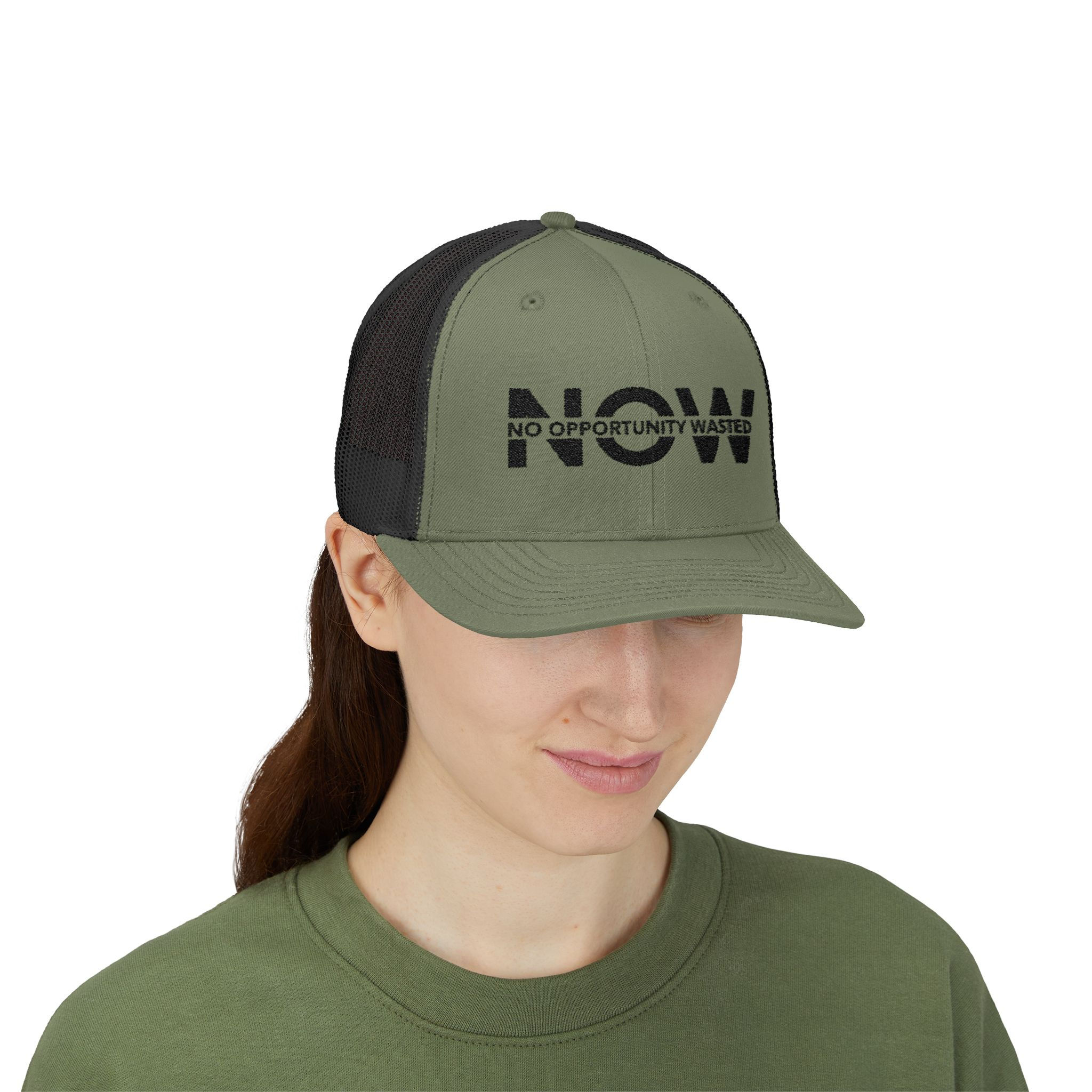 LION POWA (Proud Optimist With Attitude) Trucker Hat (BLK)