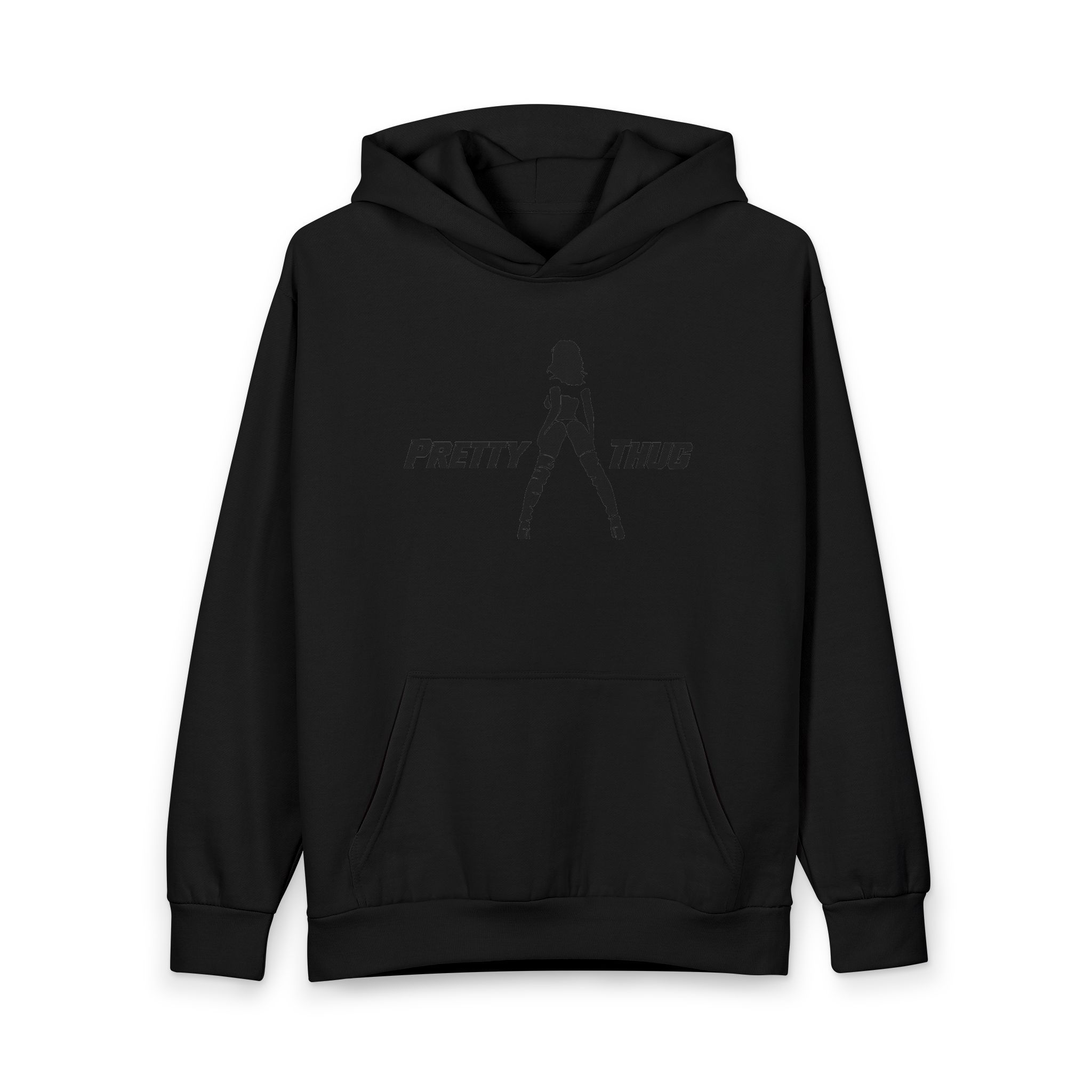 Pretty Thug Unisex Urban Pullover (BLK-ON-BLK)