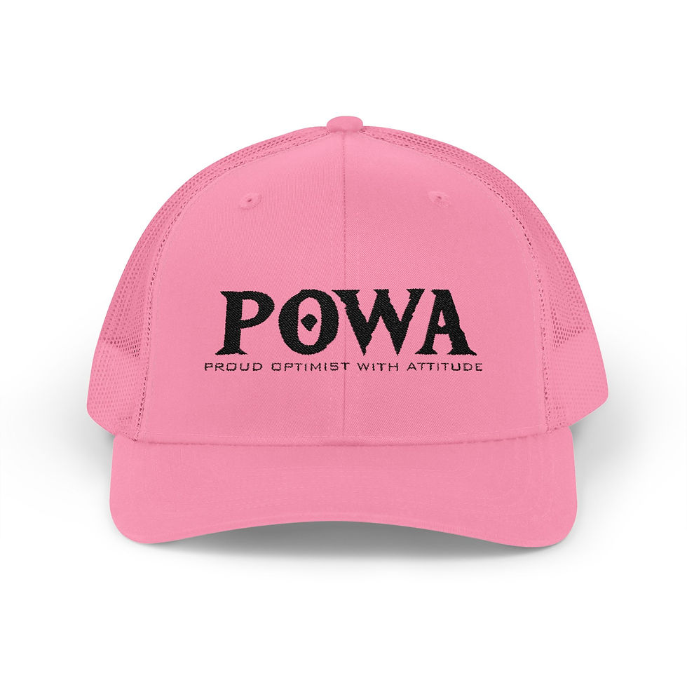 Thumbnail: POWA (Proud Optimist With Attitude) Trucker Hat (BLK)
