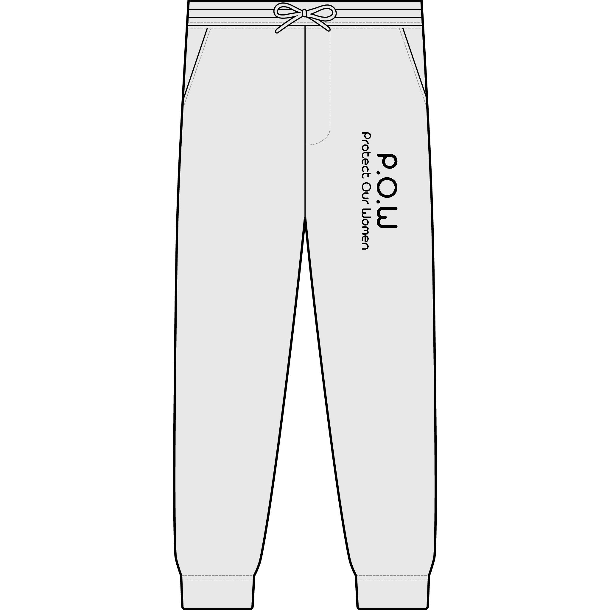 P.O.W (Protect Our Women) Unisex Pigment-Dyed Joggers