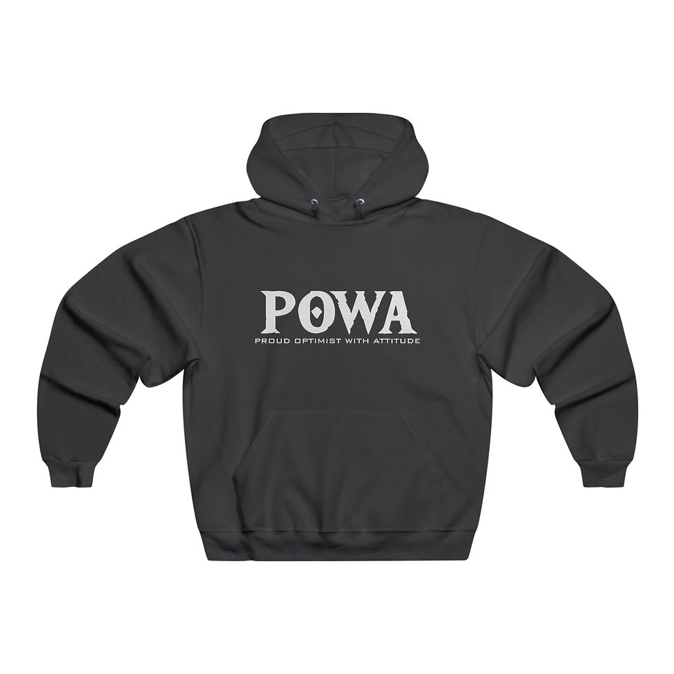 Thumbnail: POWA Lion Hoodie — Bold Graphic Pullover (Proud Optimist With Attitude)