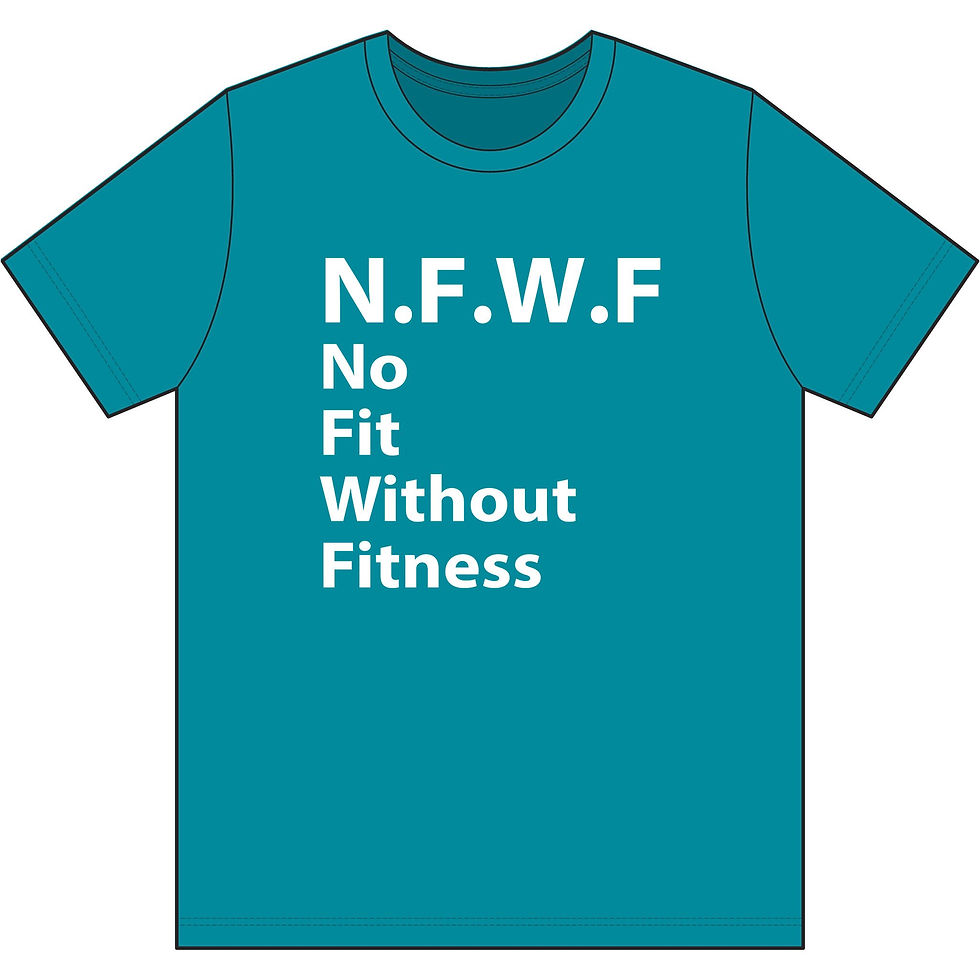 Thumbnail: No Fit Without Fitness (N.F.W.F) Men's Moisture-Wicking Fitness Tee