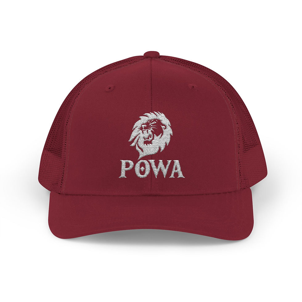 Thumbnail: Copy of LION POWA (Proud Optimist With Attitude) Trucker Hat (BLK)