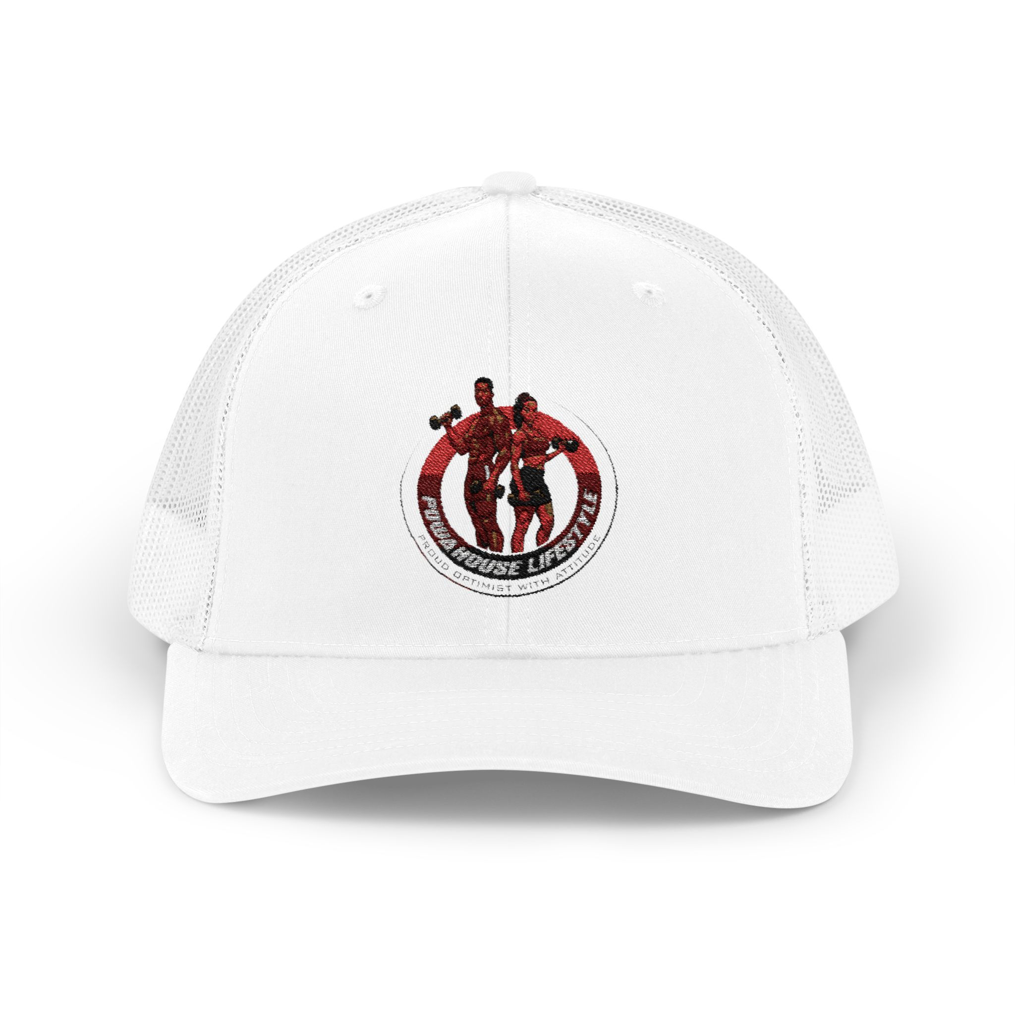 Copy of Powahouse Lifestyle Lion Strong Trucker Hat (Black Text Logo)
