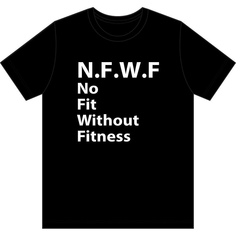 Thumbnail: No Fit Without Fitness (N.F.W.F) Men's Moisture-Wicking Fitness Tee