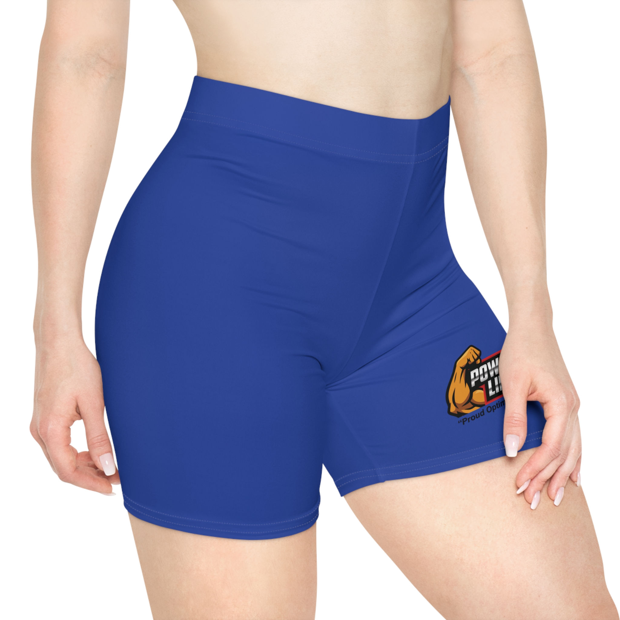 Powahouse Lifestyle Strong Women's True Royal Sporty Workout Biker Shorts