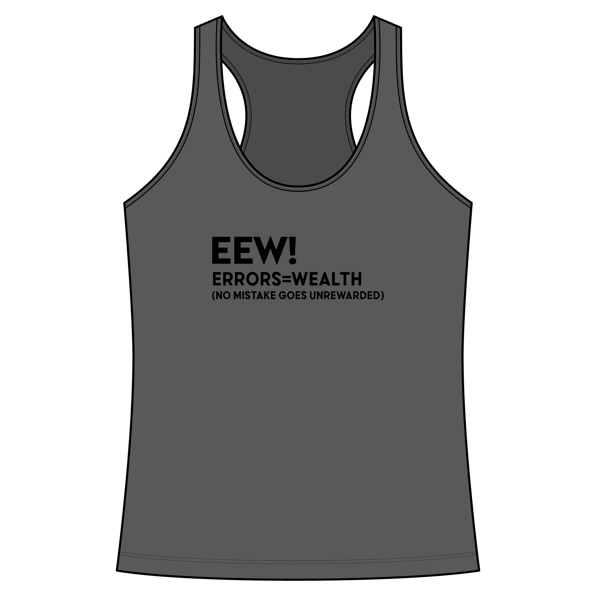 EEW! (Errors=Wealth) Racerback Tank